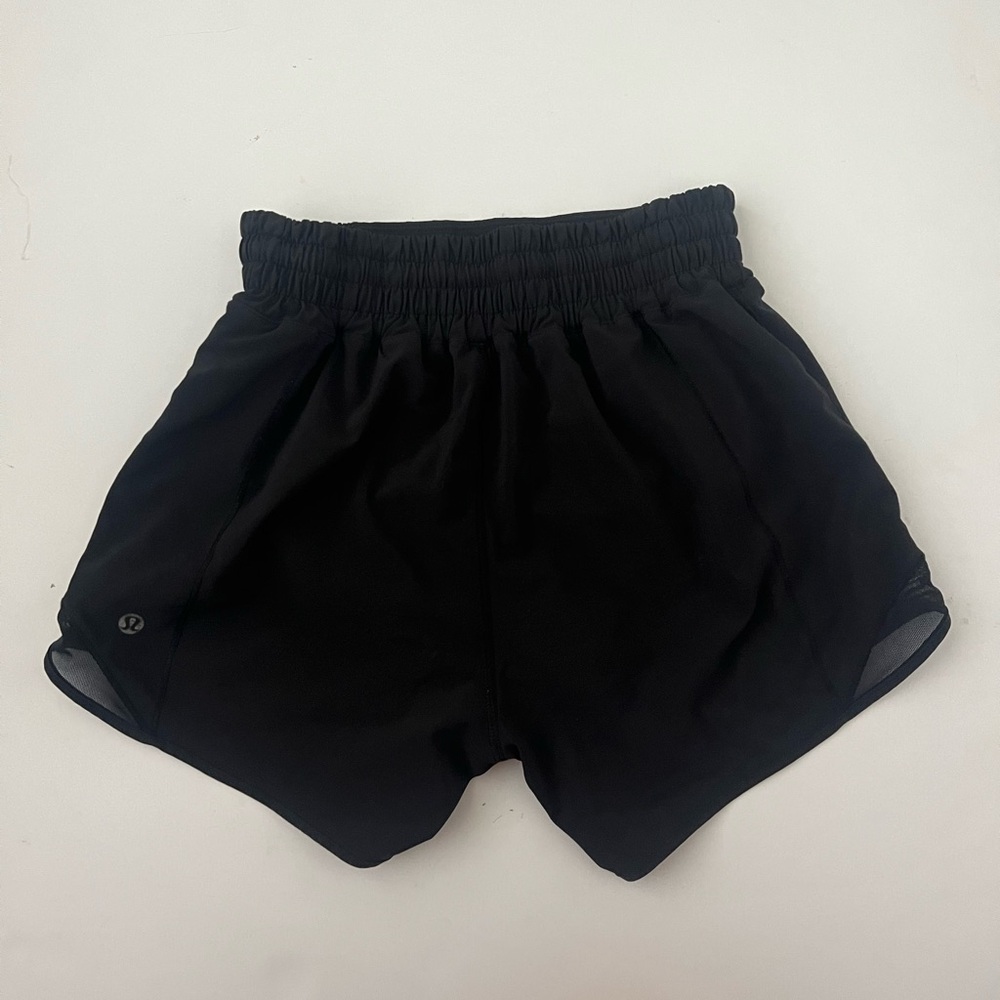 Lululemon Hotty Hot Black Shorts 4” High Rise